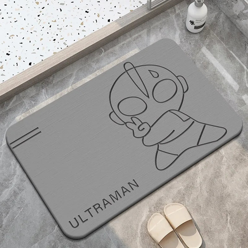 Diatom Mud Bathroom Floor Mat – Dirt-Resistant, Water-Absorbing, Non-Slip & Wear-Resistant for Bathtub & Sink