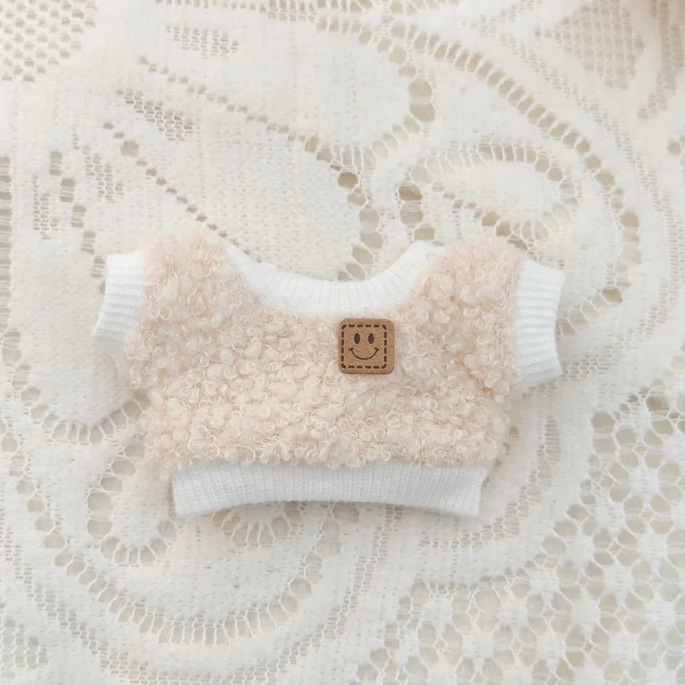 Cute 17cm Labubu Doll Clothes Set - Classic Dress Outfit & Accessories for V2 Mini Dolls, Girl Kid Gift