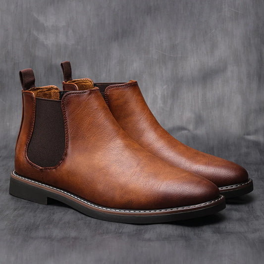 Men's Chelsea Boots 40-46 - Retro Comfortable Fashion Footwear for Stylish Men