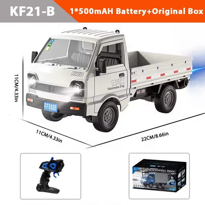 KF21 1:16 RC Drift & Climbing Truck – 2.4GHz Remote Control Car with Spray & LED Lights | Kids’ Gift Toy