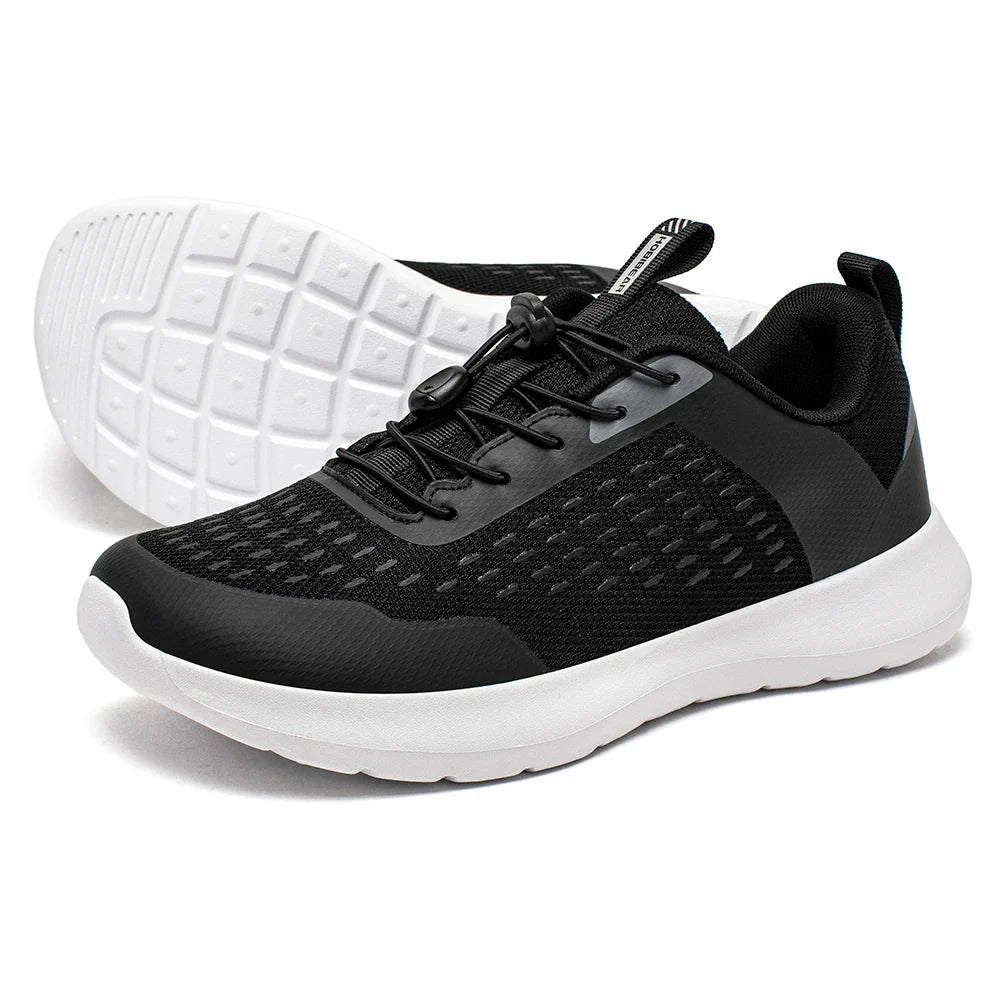HOBIBEAR Wide Toe Running Shoes — Men & Women Non-Slip Elastic Band Sneakers, Comfortable Walking Footwear