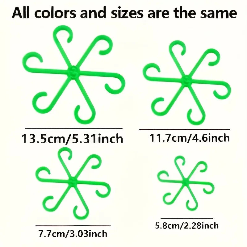 4PCS Plant Support Stakes – Anti-Toppling Folding Fixator Poles for Flowers & Hydroponic Plants