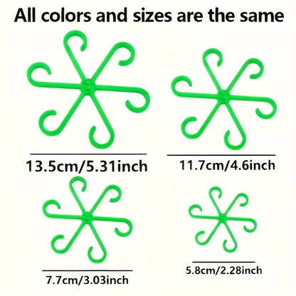 4PCS Plant Support Stakes – Anti-Toppling Folding Fixator Poles for Flowers & Hydroponic Plants