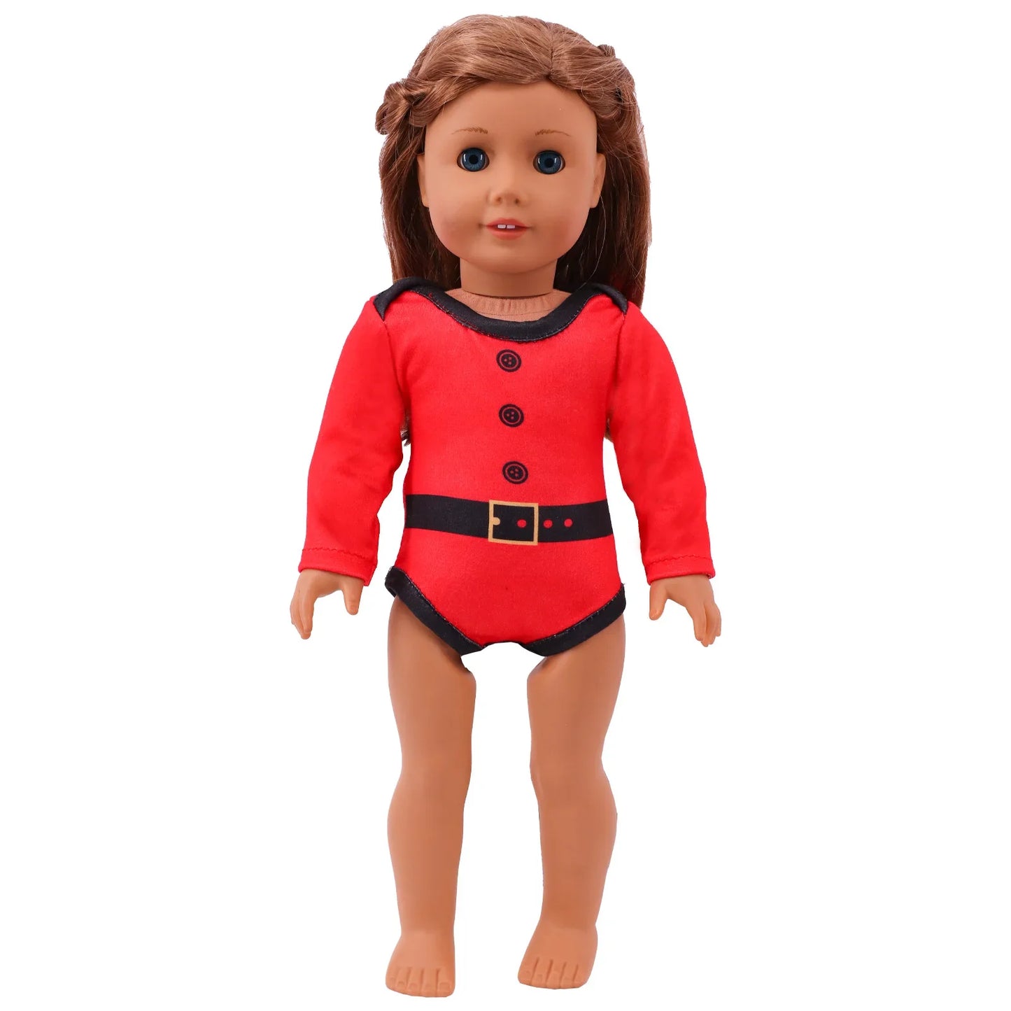 Pop Doll Christmas Outfit — Dress, Top & Pants Set for 18-Inch American and 43CM Reborn Baby Dolls, Our Generation Girl’s Toy Accessories