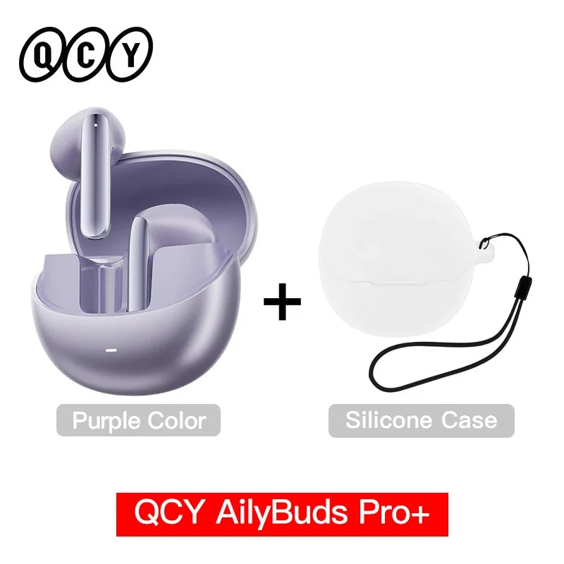 QCY HT10 AilyBuds Pro+ ANC Earbuds - Bluetooth 5.3 Wireless Hi-Res LDAC Earphones with AI Call & Multipoint Connection