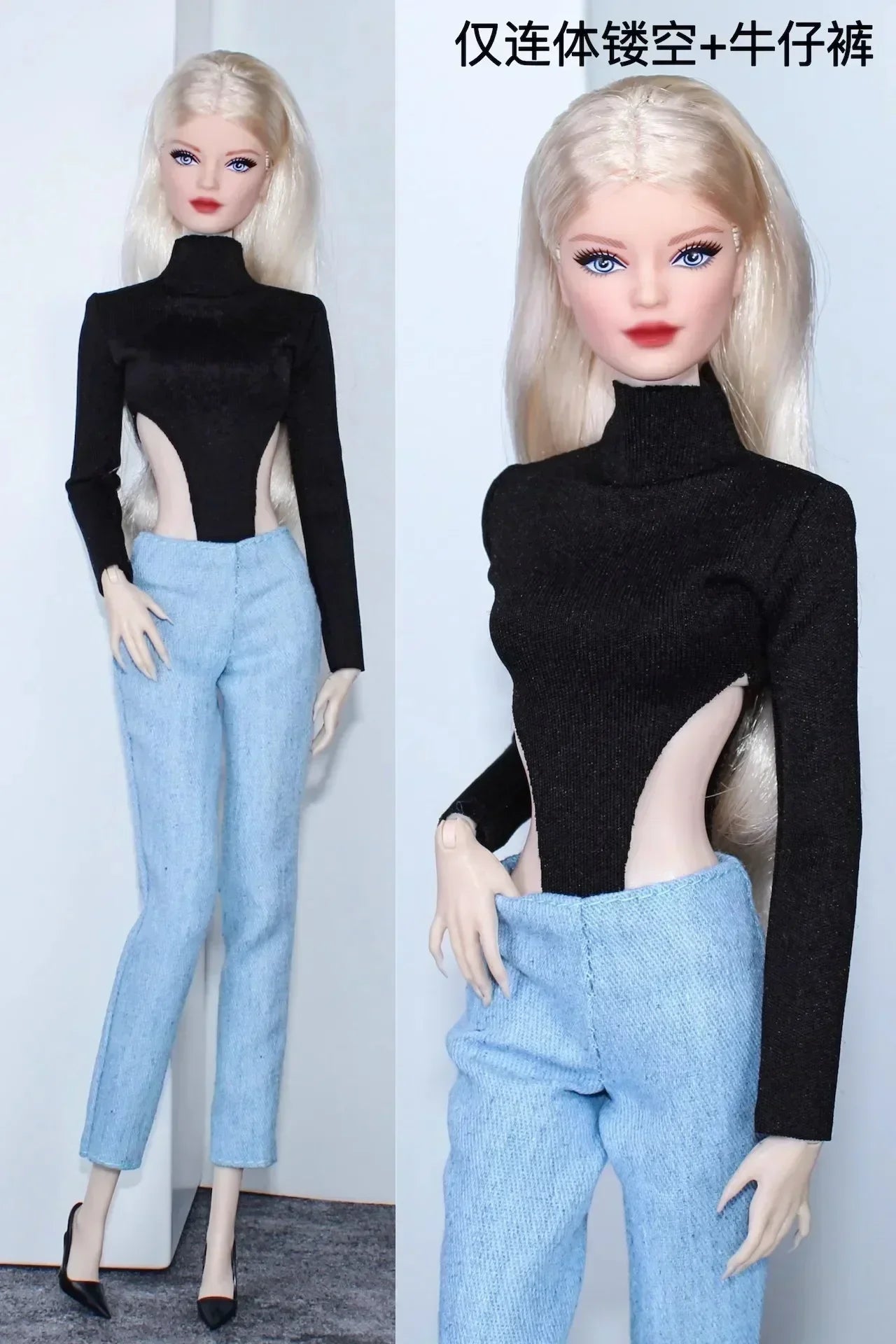 1/6 Doll Clothes Set — New Dress & Sweater Outfit for 30cm Xinyi FR ST BB Dolls, Doll House Accessories