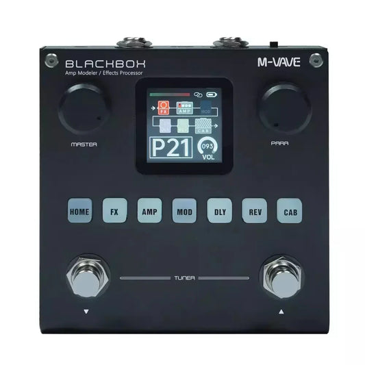 M-VAVE Blackbox Guitar/Bass AMP Modeler – Multi-Effects Processor, Rechargeable for Electric Guitar & Bass