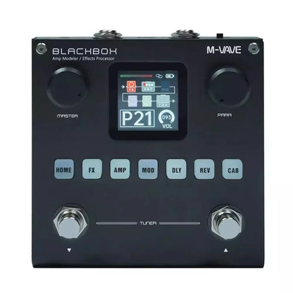 M-VAVE Blackbox Guitar/Bass AMP Modeler – Multi-Effects Processor, Rechargeable for Electric Guitar & Bass