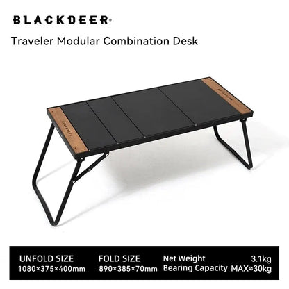 BLACKDEER Camping IGT Table – Folding Aluminum Alloy Portable Table for BBQ, Picnic, Fishing & Outdoor Use