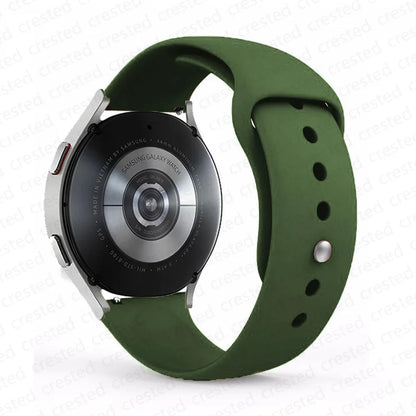 20mm/22mm Silicone Watch Strap – Compatible with Samsung Galaxy Watch 7/6/4 Classic, 5 Pro, 3, Active 2, Gear S3 & Huawei GT 2e/3/4 Bands