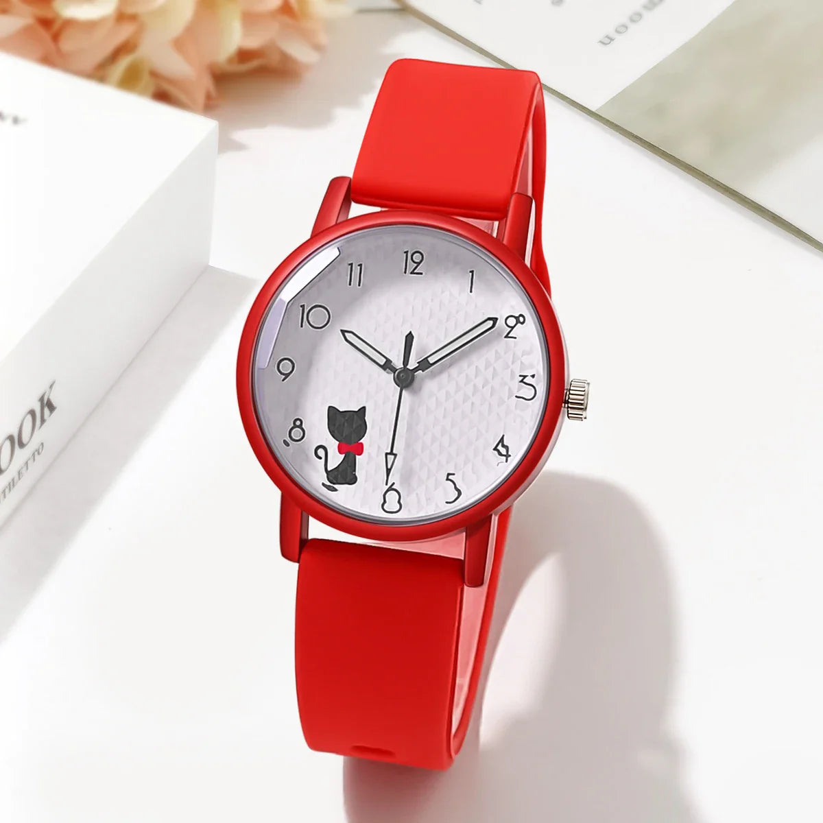 Women’s Casual Quartz Watch – Silicone Strap Wristwatch Gift for Ladies
