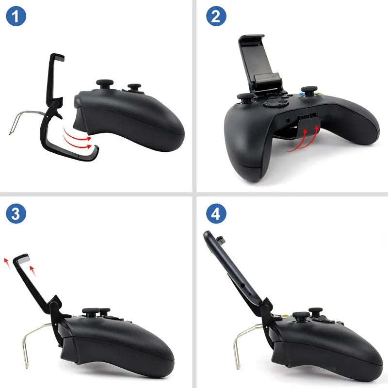Mobile Phone Clip Stand – Compatible with Xbox Series S/X Controller, Mount Holder and Handle Bracket for Gamepad