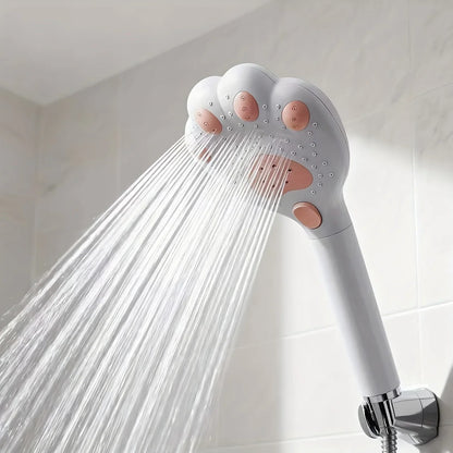 High Pressure Cat Paw Shower Head - 3-Mode Adjustable Filter Water-Saving Bathroom Faucet