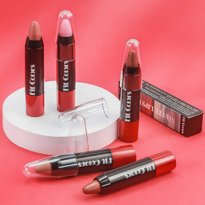 Matte Brown Lip Liner Pencil – Waterproof, Long-Lasting Lip Outline and Contouring, Moisturizing Lip Balm Crayon