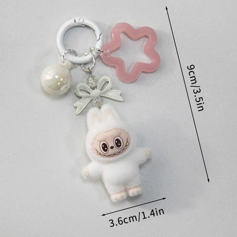 Kawaii Plush Keychain – Cute Aesthetic Bag Charm for Women, Wedding & Party Gifts