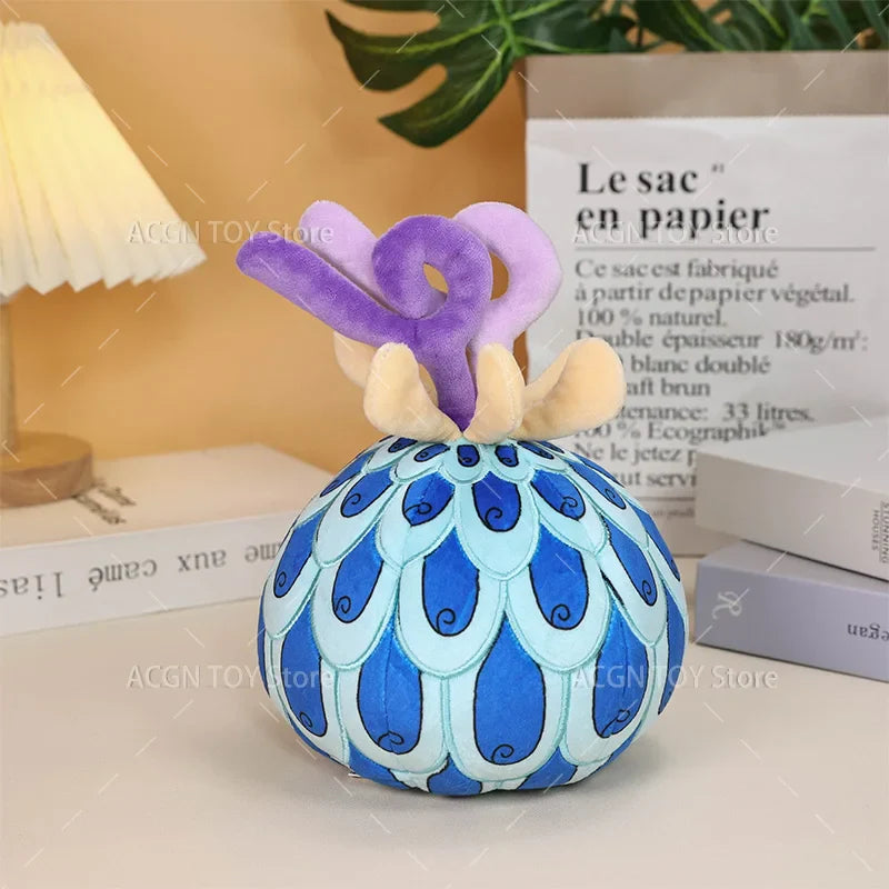 6 Styles Fruit Plush Toys – Anime Soft Stuffed Toys: Gum-Gum, Op-Op, Tremor-Tremor, Flower-Flower, Flame-Flame, Fish-Fish Gifts