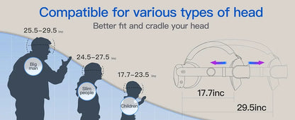 Adjustable Head Strap for Meta Quest 3S VR – Replacement Elite Strap for Enhanced Comfort, Quest 3 Accessories