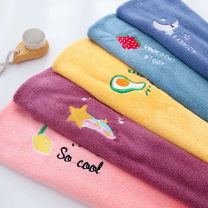 Quick-Drying Microfiber Towel Shower Cap Combo for Women - Soft Bath Hat for Dry Hair, Lady Turban Head Wrap
