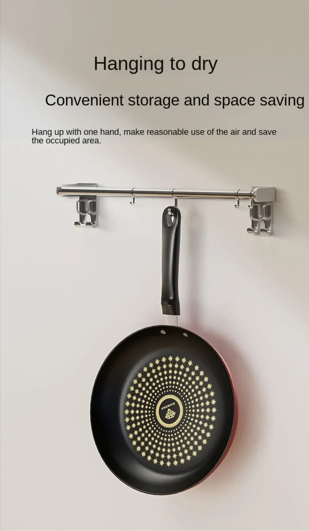 Crystal Diamond Non-Stick Frying Pan with Lid – Multi-Functional Iron Cookware for Gas & Induction