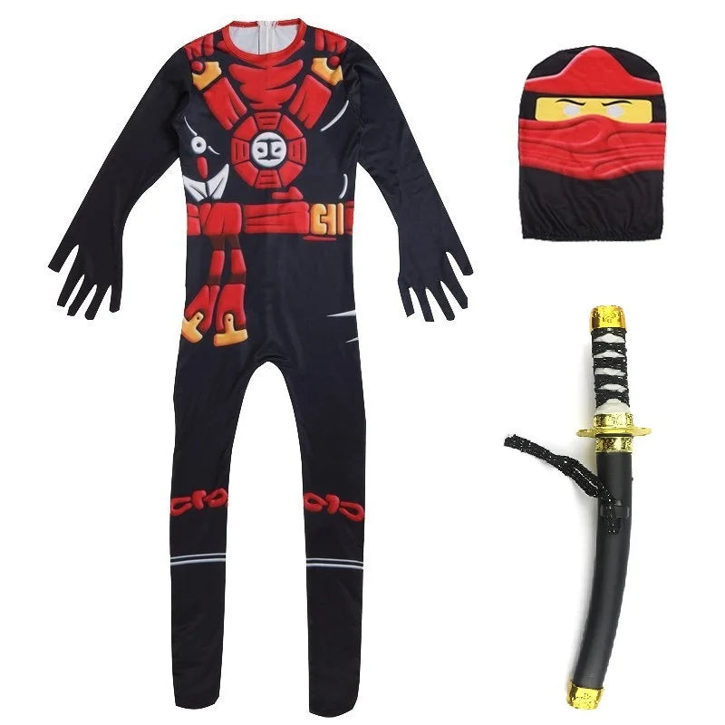 NINJA Cosplay Advanced Role Playing Costume Jumpsuit Set – Halloween & Christmas Party Ninja Superhero Outfit