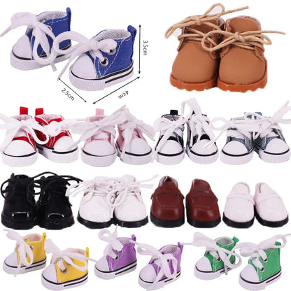 3.8cm Canvas Martin Boots for 17cm Labubu Kpop Dolls | Plush Doll Shoes Accessories & Holiday Gift