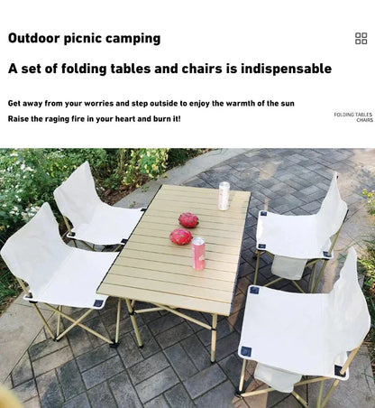 Outdoor Folding Chairs – Metal Camping & Fishing Chairs, Portable Hiking, Picnic, Beach, and Moon Sketching Stools for Tourists