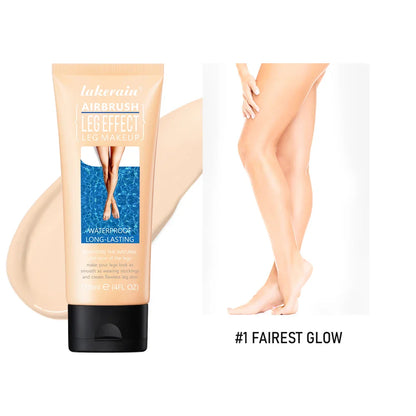 Leg Makeup Lotion – Waterproof Long-Lasting Body Foundation & Tanning Cream for Even Skin Tone, Medium Bronze