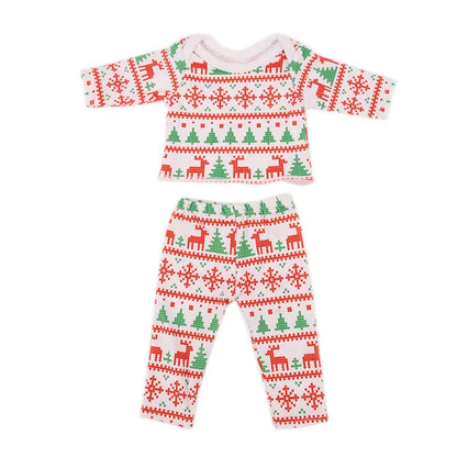 Pop Doll Christmas Outfit — Dress, Top & Pants Set for 18-Inch American and 43CM Reborn Baby Dolls, Our Generation Girl’s Toy Accessories