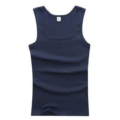 Summer Plus Size Cotton Tank Top for Men & Women – Black, White & Gray Fitness Muscle Vest Sleeveless Singlet Shirt