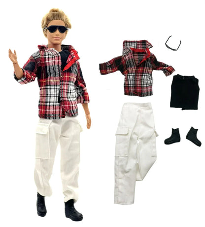 Handmade Ken Doll Clothes — Casual Wear Suit for 12" (30cm) Ken Dolls, Perfect Kids Gift