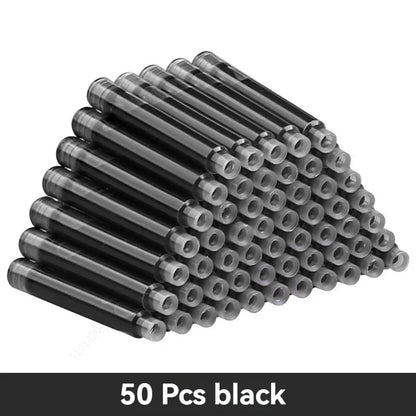 Colorful Fountain Pen Ink Cartridges - 12-60PCS 3.4mm Ink Sac Refills for Drawing, School & Office Writing Supplies