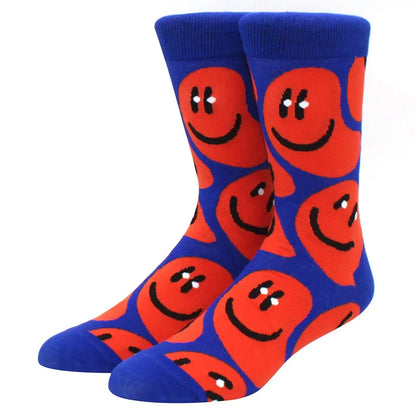 Men’s & Women’s Funny Beer Rainbow Socks – Skateboard Striped Pig Hip Hop Colorful Mid-Rise Casual Crew Cotton Socks, Unisex Fashion Novelty Socks