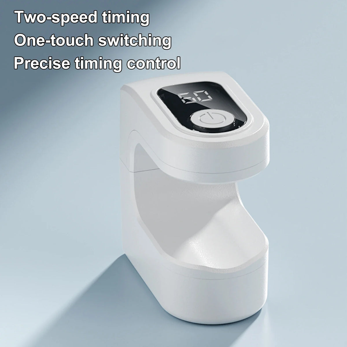 Mini UV LED Nail Dryer Lamp - Quick Gel Polish Curing with LCD Display, 30/60S Timer & USB Power