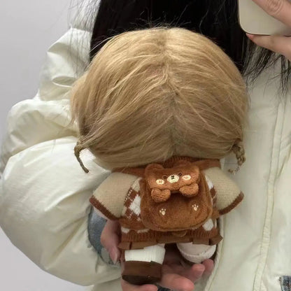 Labubu 15–17cm Doll Backpack – Handmade BJD Doll Bag & Clothing Accessory