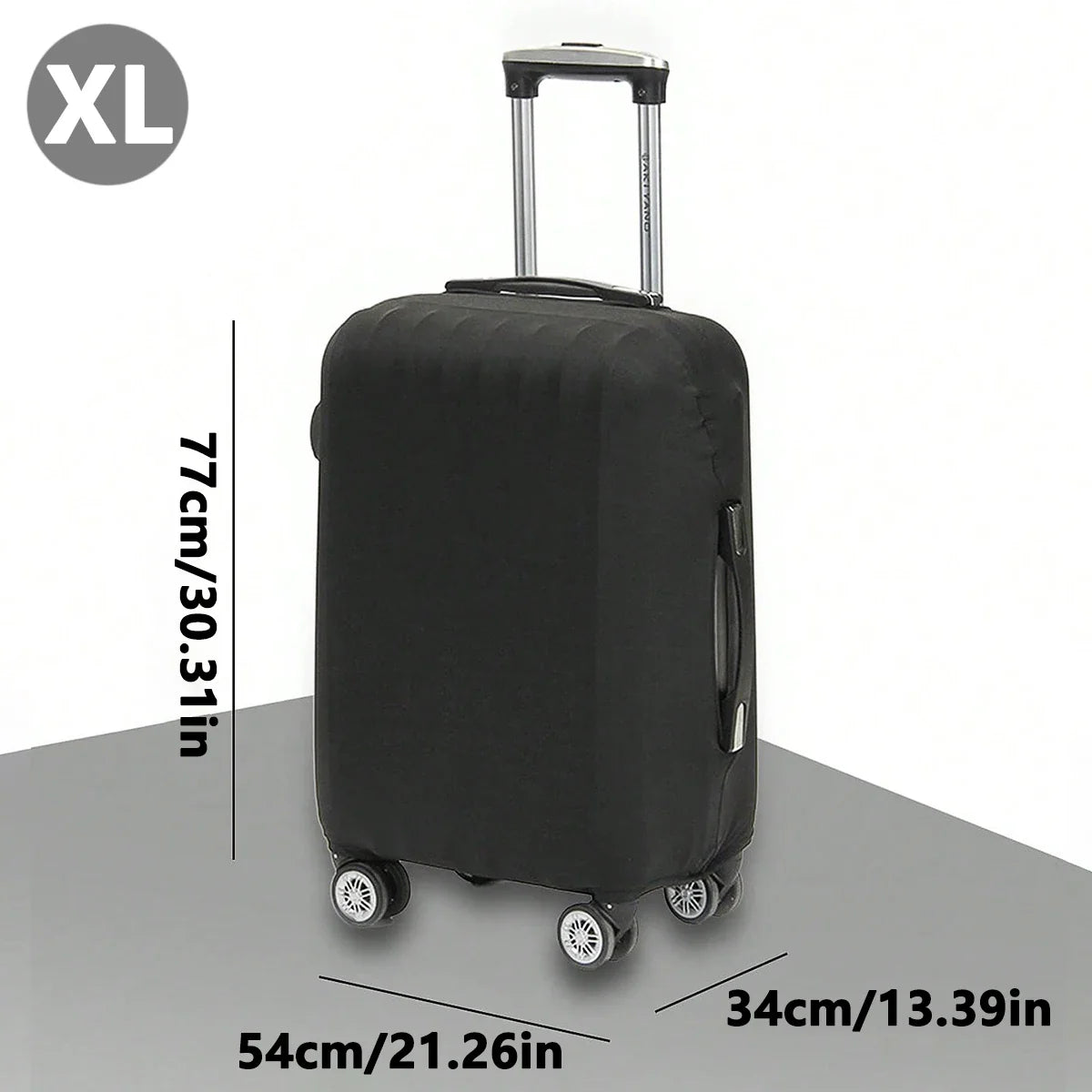Fashion Travel Suitcase Protective Cover - Solid Color Luggage Cover for 18-32 Inch Suitcases