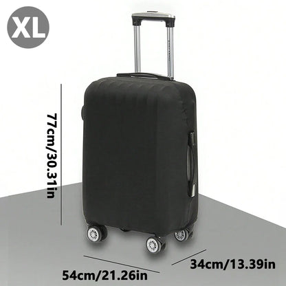 Fashion Travel Suitcase Protective Cover - Solid Color Luggage Cover for 18-32 Inch Suitcases