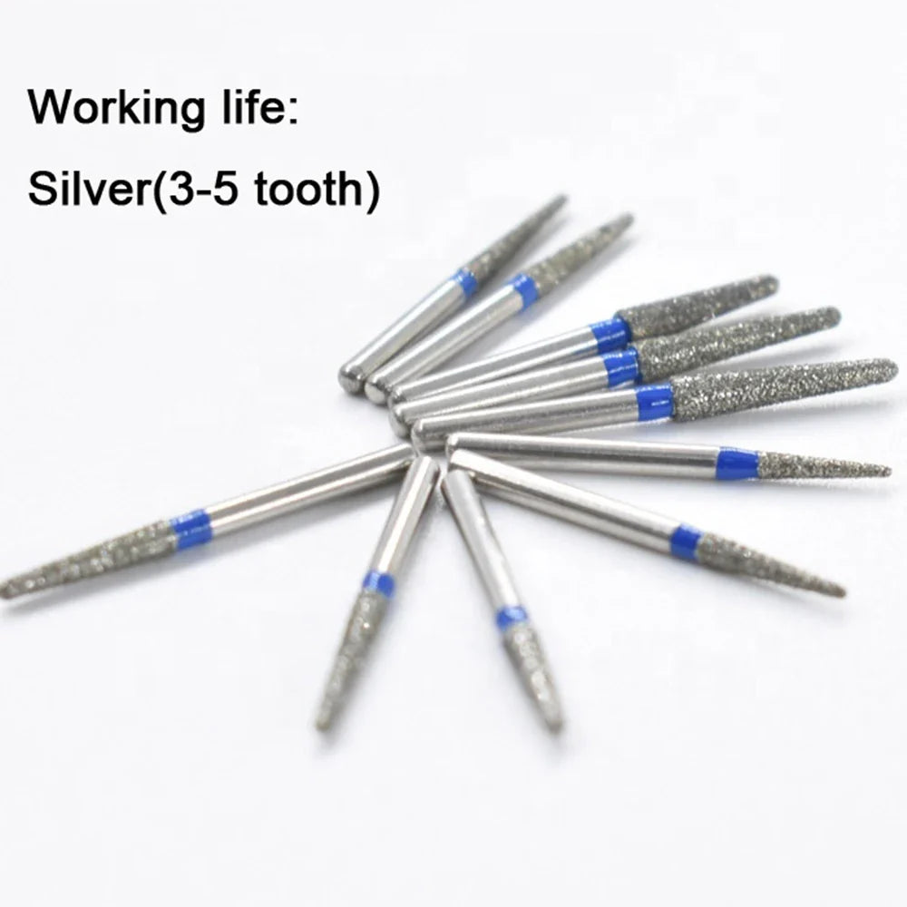 5pcs FG Dia 1.6mm Dental Drills – High-Speed Handpiece Diamond Burs for Teeth Whitening