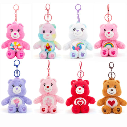 Care Bears Plush Keychain - 15cm Squeaky Bear Pendant for Backpack & Luggage Gift