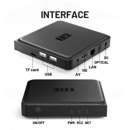 Kinhank G1 Android TV Box – Google Certified 4K Media Player with Netflix, WiFi 6, Dolby Vision, Amlogic S905X4, 4GB+32GB