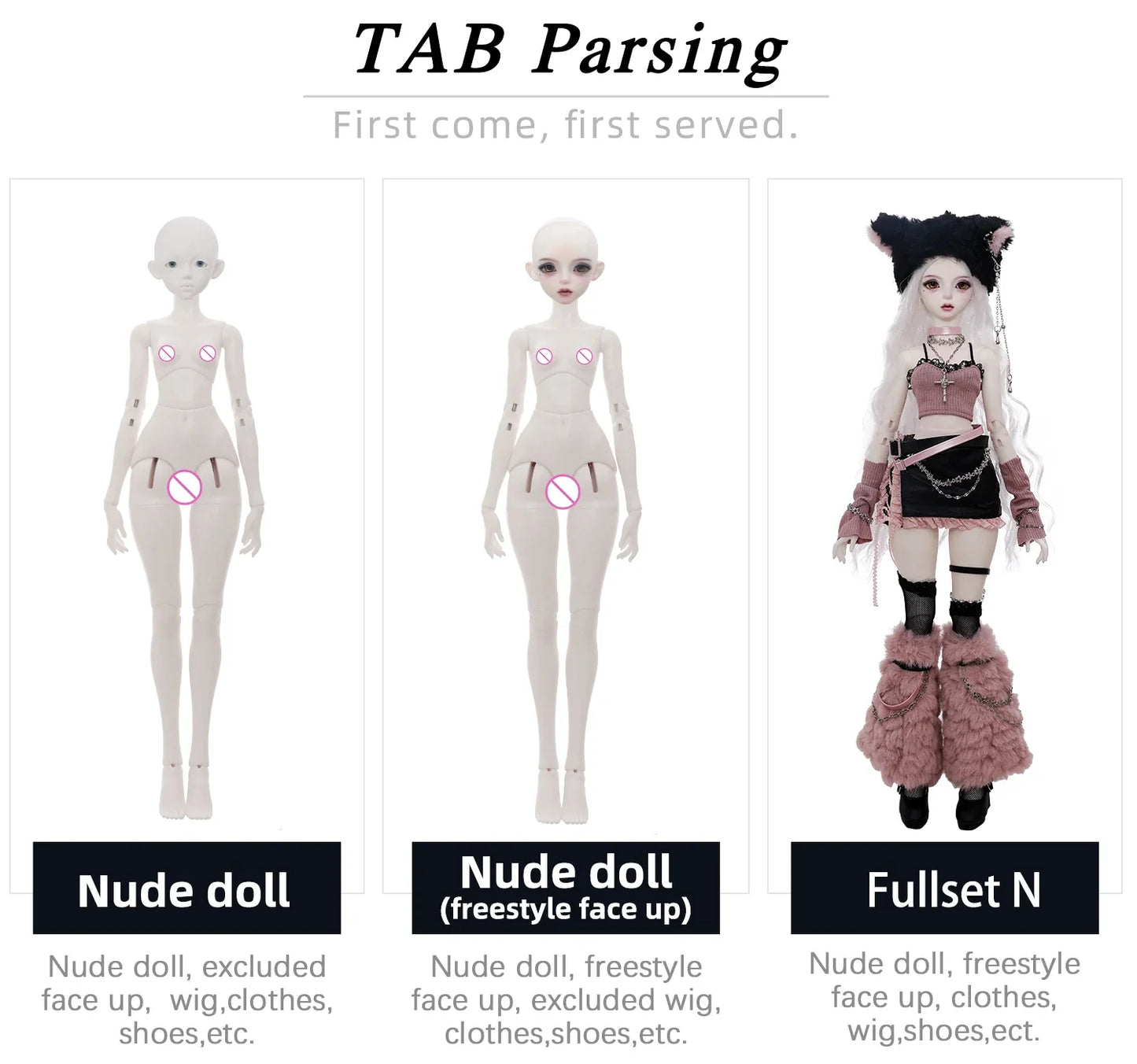 Celia N Y2K Baddie 1/4 BJD Doll – Fullset Pastel Punk Pink Cyber Style, Sweet Honey Girl ShugaFairy Collectible Figure