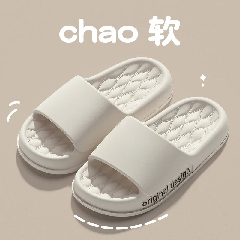 Men’s Summer Cloud Slippers – Soft Non-Slip Sole Sandals for Home, Beach, Indoor & Outdoor Casual Wear
