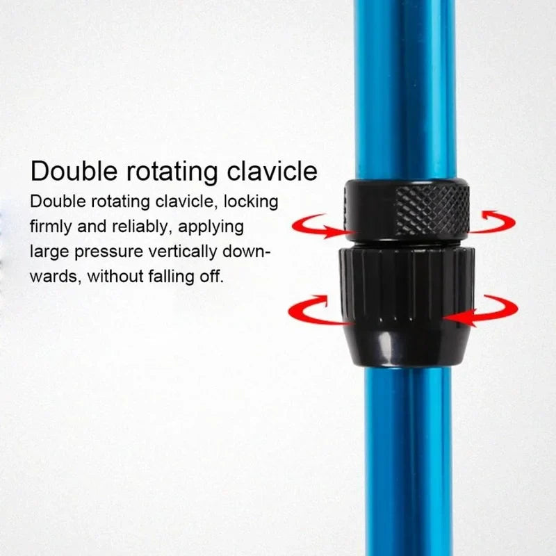 Adjustable Folding Aluminum Crutch – Telescopic Underarm Cane for Seniors & Disabled