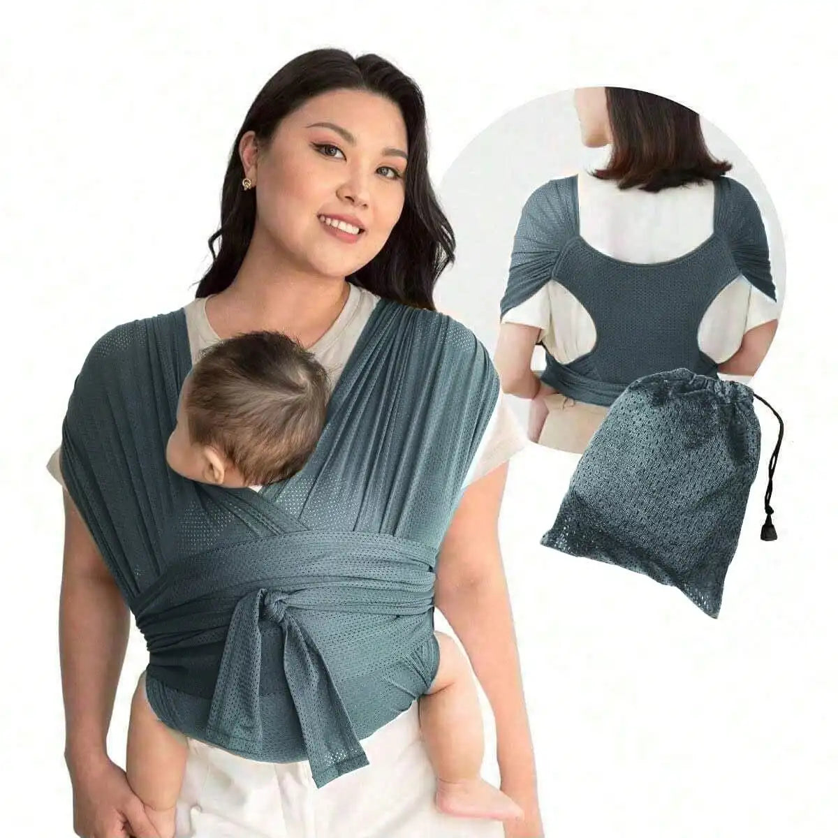 Minimalist X-Shaped Baby Sling - Multifunctional Easy Carry Wrap Towel Carrier for Children
