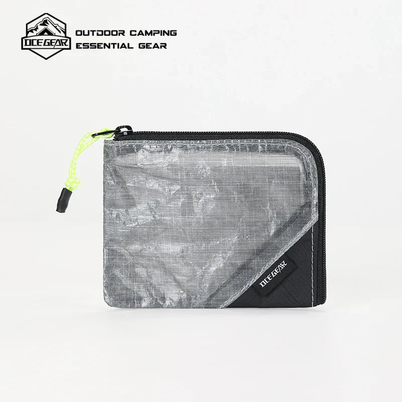 OCE GEAR Lightweight Waterproof Wallet — Ultra-Light Durable Coin Purse & Card Holder, Small Zipper Pouch for Outdoor, Camping & Travel