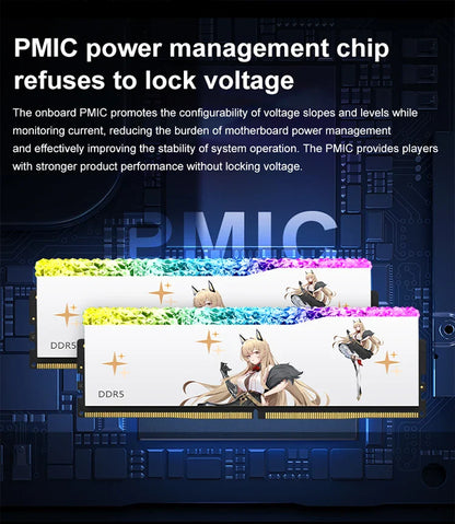 JUHOR DDR5 RGB Gaming Memory – 16GB 6800MHz RAM for Desktop PC