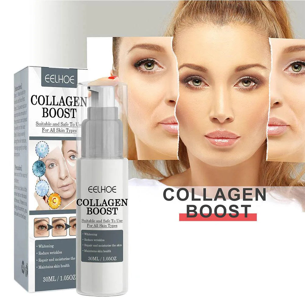 1-2pcs Collagen Boost Firming Face Essence Cream 30ml — Fade Fine Lines, Brighten & Lighten Skin, Moisturizing Serum for Women
