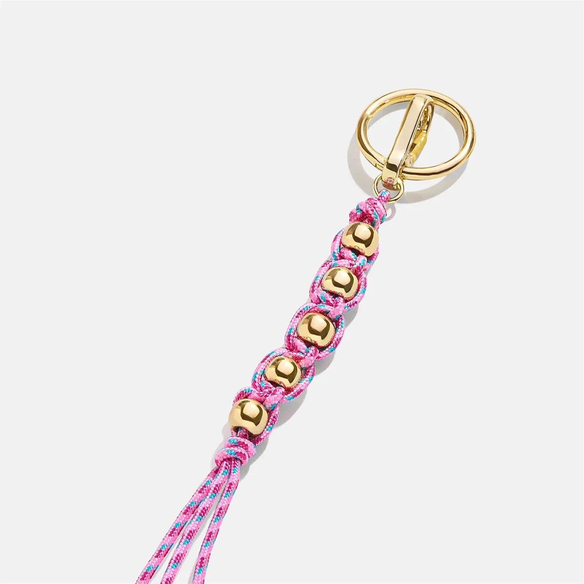 Colorful Bag Hanging Keychain – Hand-Woven Pendant with Beads, DIY Accessories, Internet-Famous Rope Charm