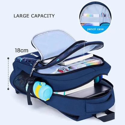 2024 New Kids School Backpack - Waterproof Book Bag for Boys, Durable Primary Schoolbag for Teenagers
