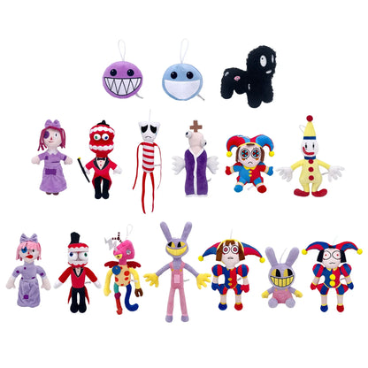 The Amazing Digital Circus Plush — Pomni & Jax Cute Stuffed Animal Dolls, Birthday & Christmas Gift for Kids