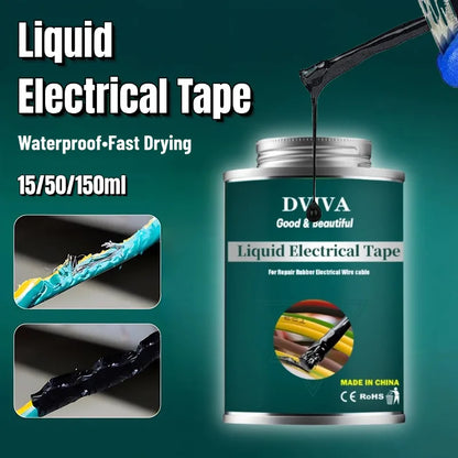 15-300ml Liquid Electrical Tape | Waterproof Insulating Adhesive for Wires, Cables & Home Use